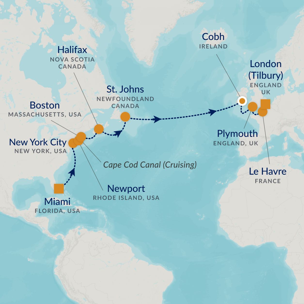 cruise map